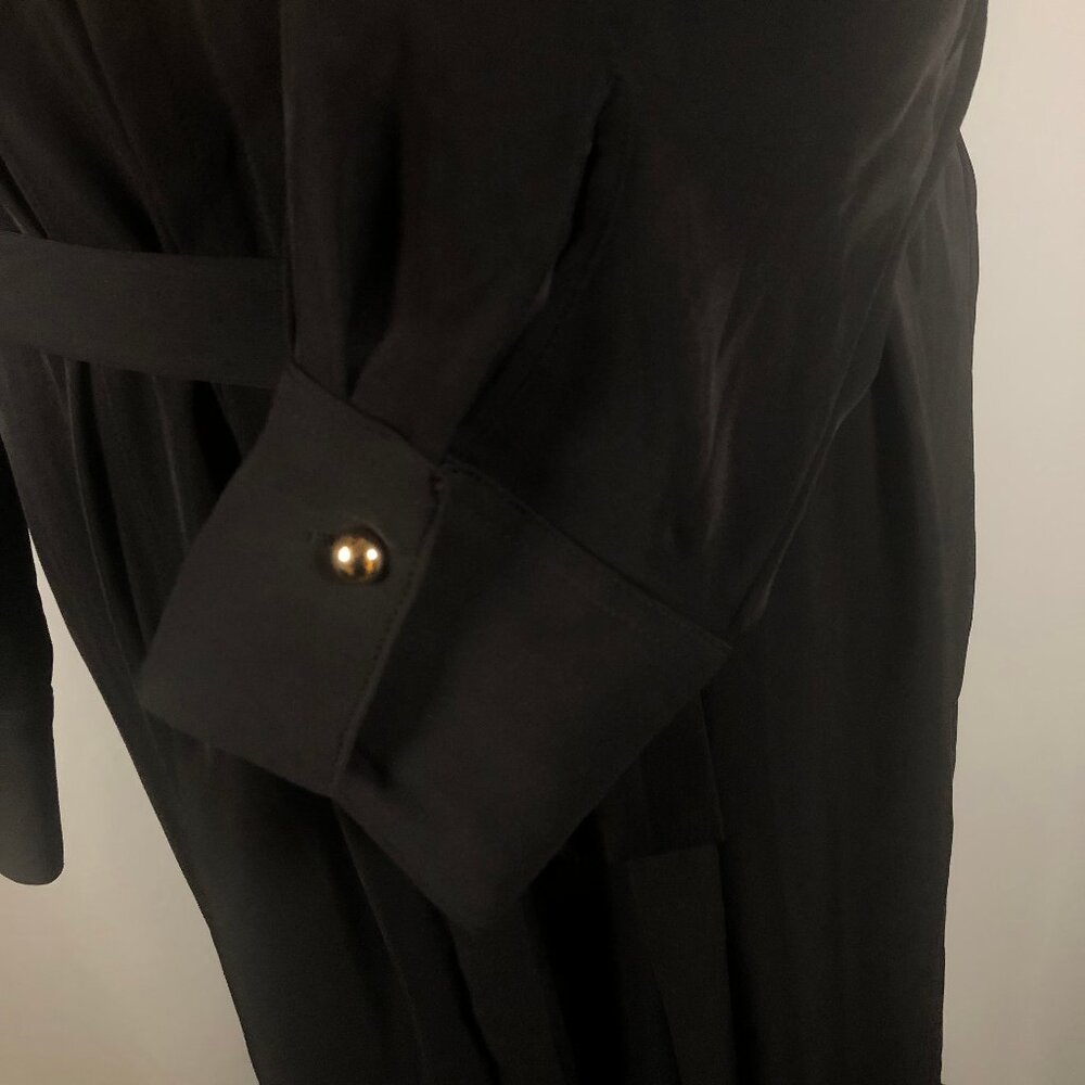 Worthington Black Button-Front Shirt Dress – XXL – Minimalist & Chic - Picture 7 of 11